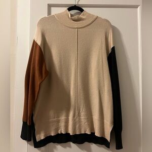 Mockneck color block sweater from Piper & Scoot